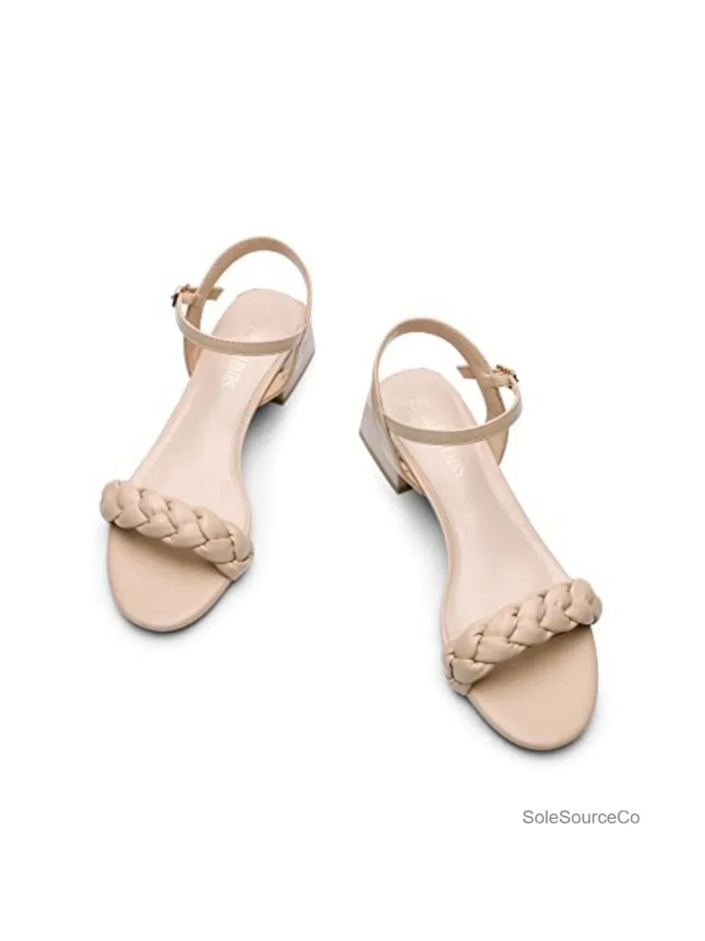 Braided Low Chunky Heels Sandals Ankle Strap Dress Block Heel Wedding Party